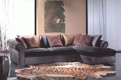 Кожаный угловой диван Rafael